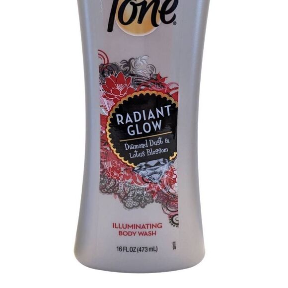 Tone Radiant Glow Illuminating Body Wash 16 fl oz Lot of 3 Diamond Dust Lotus - Picture 3 of 4